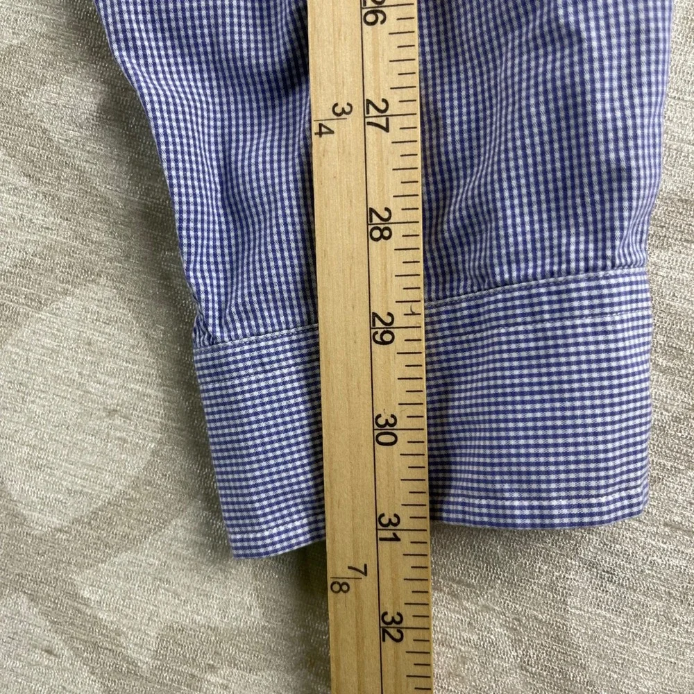 Polo Ralph Lauren Blake Men XXL Blue Gingham Check Button Down Cotton Shirt XXL